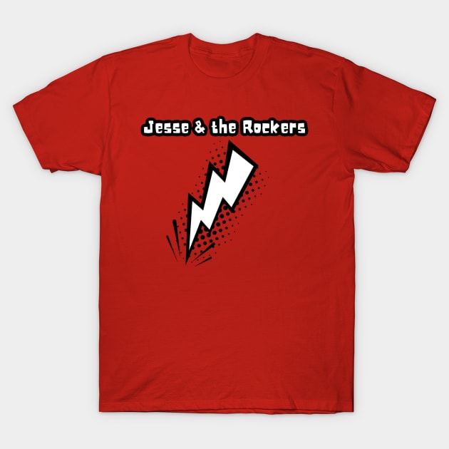 Jesse and the Rockers lightening bolt T-Shirt by BigHeaterDesigns